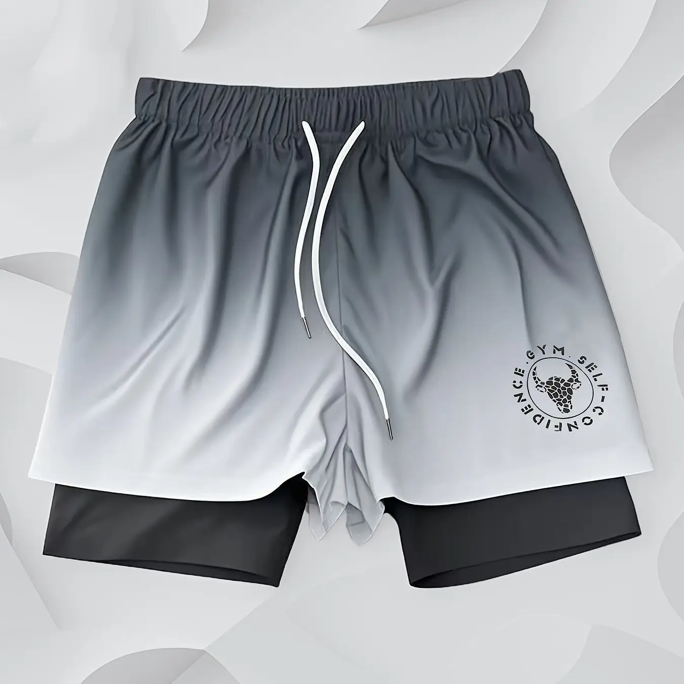 2026 Sommer neue europäische und amerikanische Herren-Sport- und Freizeit-Shorts, atmungsaktive, schweißabsorbierende, schnell trocknende Shorts – Detail 13