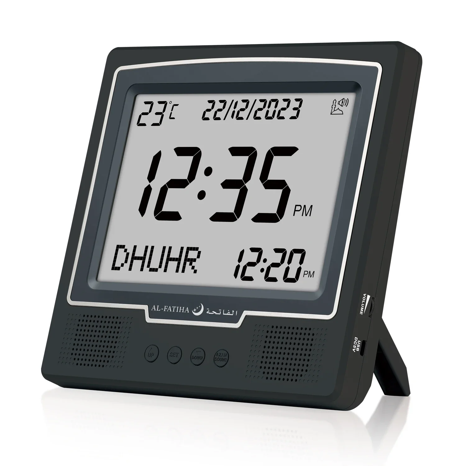 Digital Azan Clock Led Muslim Islamic Islam stylish Azan Adhan Prayer Reminder Alarm Mosque Wall Clock Prayer Time Hijri