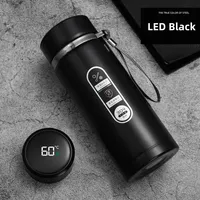 Portable 500/800/1000ML Stainless Steel Thermos Bottle with LED Temperature Display 304 Tea Water Bottle Maitresse Cadeau Ecole