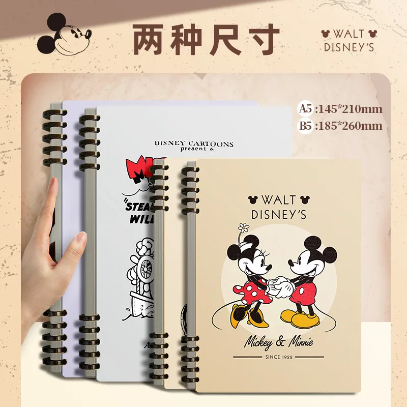 

Kawaii Disney Mickey Mouse Notebook B5 Removable Case Cute Student A5 Notebook Girl Gift