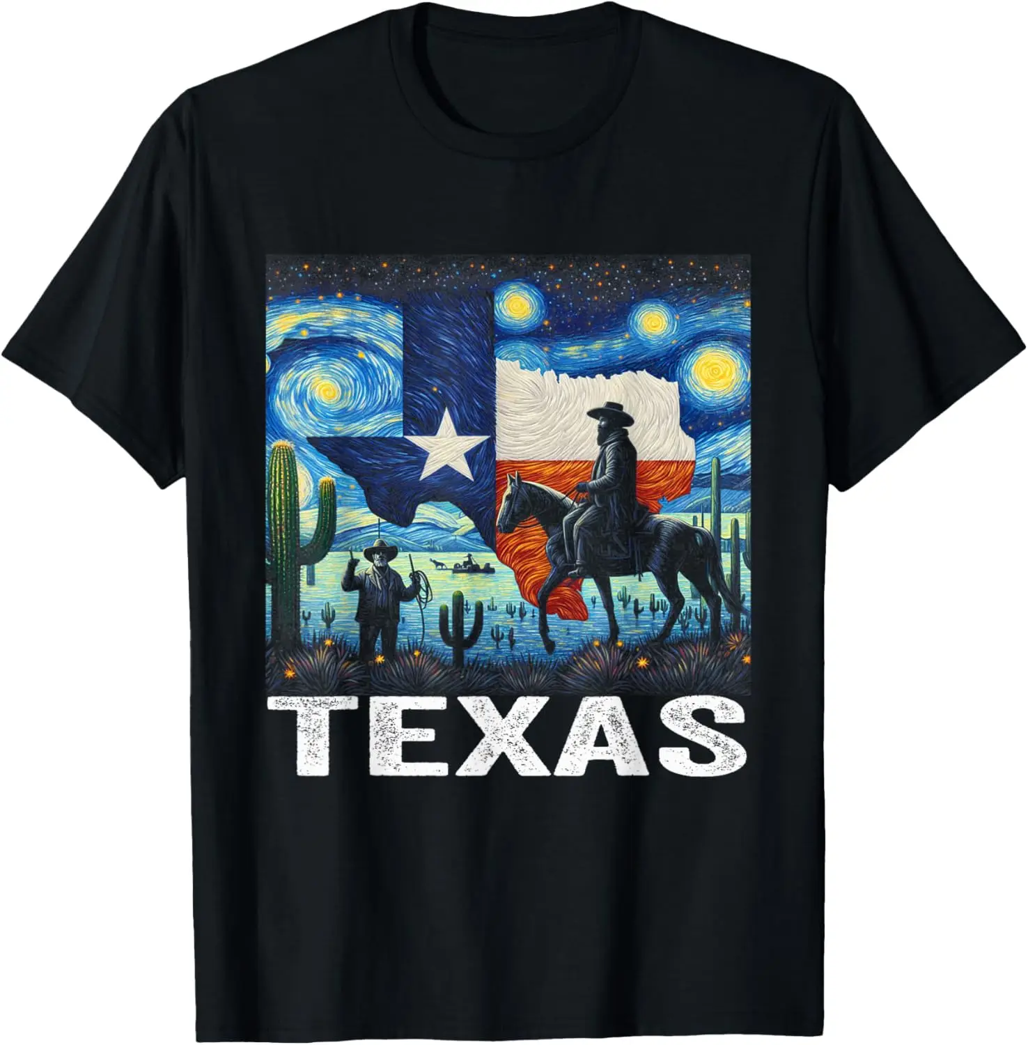 Texas Flag Map , This is my Pride Flag Starry Night Cowboy T-Shirt