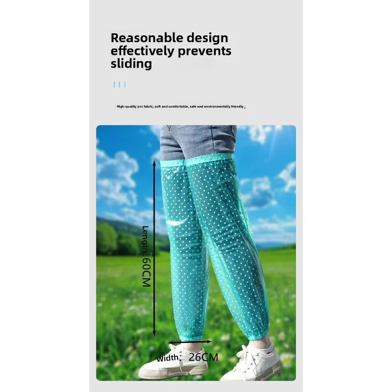Waterproof PVC Adjustable Drawstring Leg Covers Knee Protection Cycling Rainproof Oil Resistant Tea Picking Aquaculture Work New