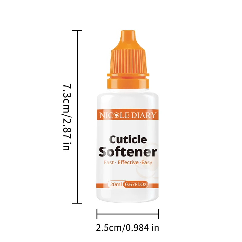 نيكول دياري 20 مللي مزيل بشرة الأظافر جل تليين سريع للبشرة الميتة العناية بالأظافر اللطيفة منظف بشرة سهل للتقليم