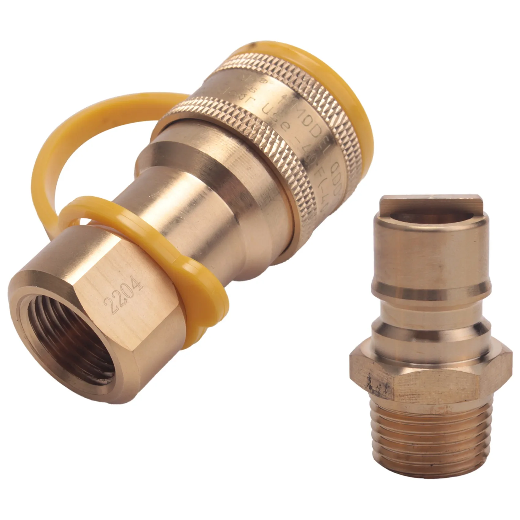 1/2 Inch Solid Brass Gas Propane Quick Connect Disconnect Fitting Connector Adapter