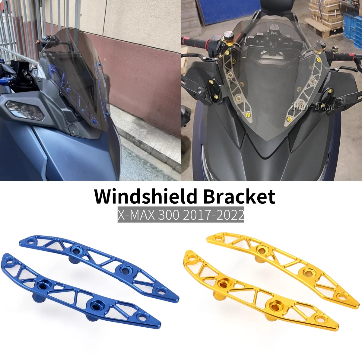 

For Yamaha XMAX300 X-MAX 300 X-MAX300 XMAX 300 Motorcycle Aluminum Windshield Bracket Windscreen Holder Wind Deflecter Adjuster