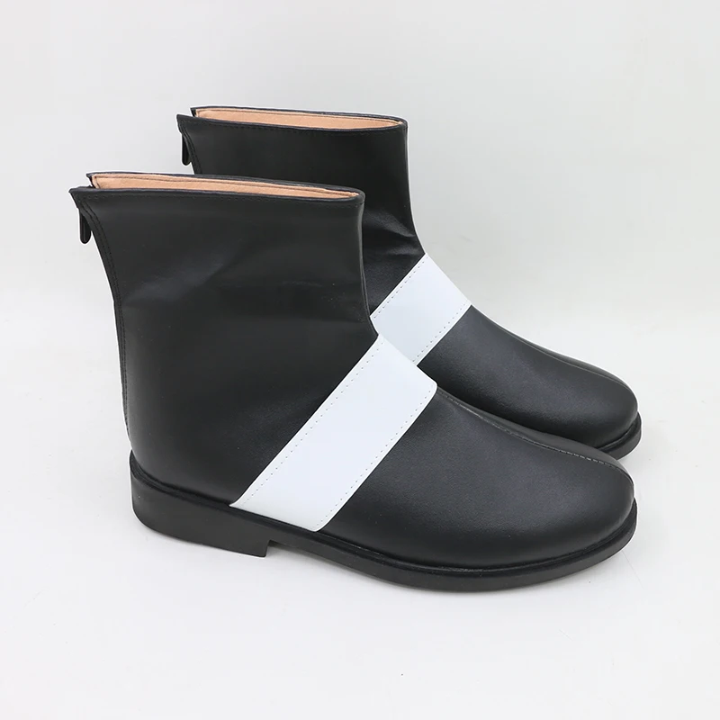 Jogo p5 akechi goro cosplay sapatos corvo botas pretas anime halloween feito sob encomenda