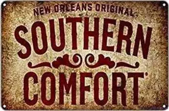 Retro Metal Tin Sign/New Orleans Original Southern ComfortCafe bar club home wall decoration Sign Worn back wall decoration sign