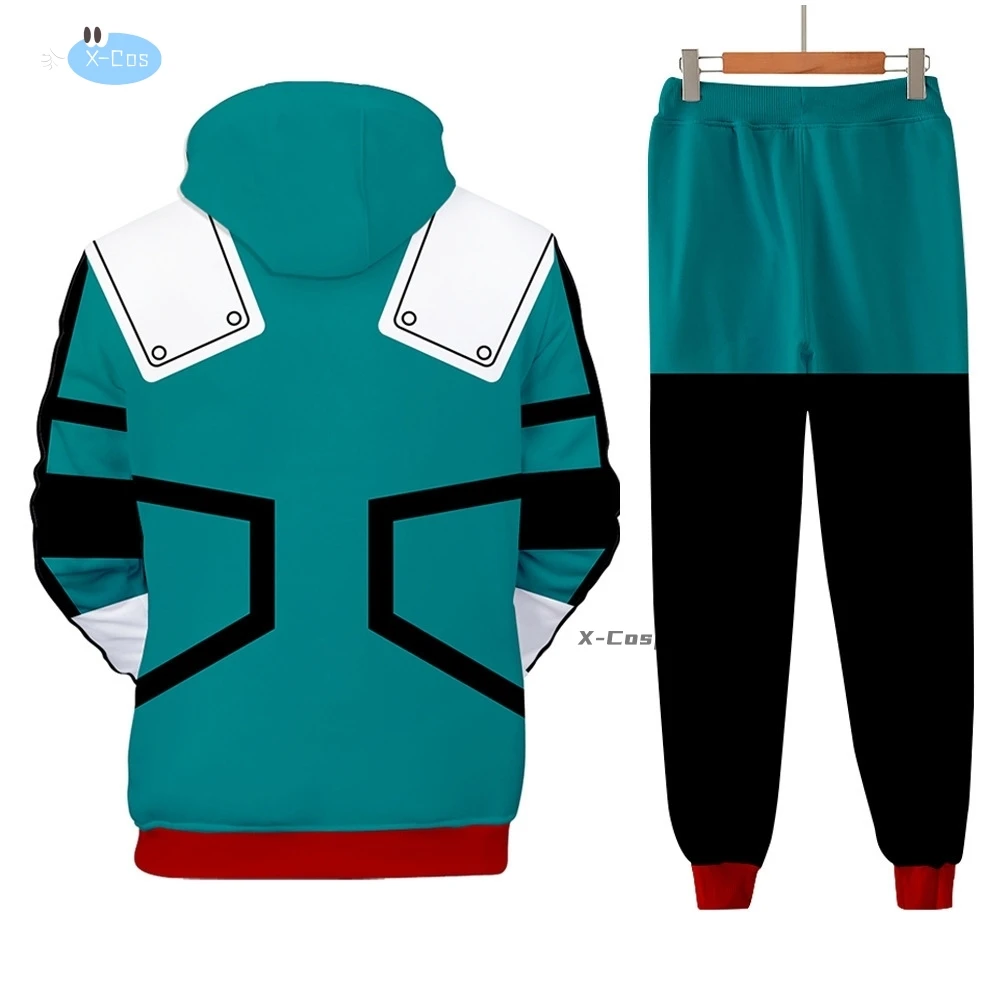 My Hero Academia Midoriya Izuku All Might Cosplay Costume School Uniform Boku No Hero Academia 3D Print Mens Hoodies Pants suit