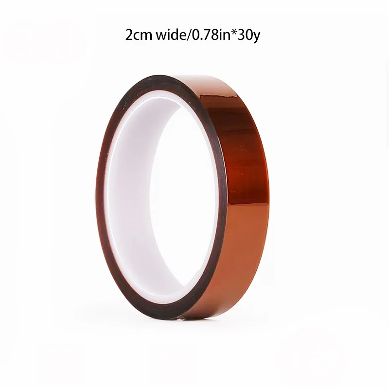 30M Lange Gouden Vinger Hoge Temperatuur Resistente Tape Polyimide Tape Multi-Size Huisdier Anti Statische Lithium Batterij Isolatietape - afbeelding 1