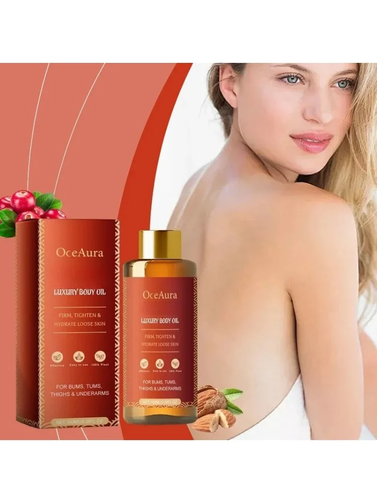 Huile Corporelle Raffermissante OceAura - Hydratant pour l'Élasticité de la Peau, Nourrissant pour Peaux Sèches, Absorption Légère, Soin Corporel de Luxe