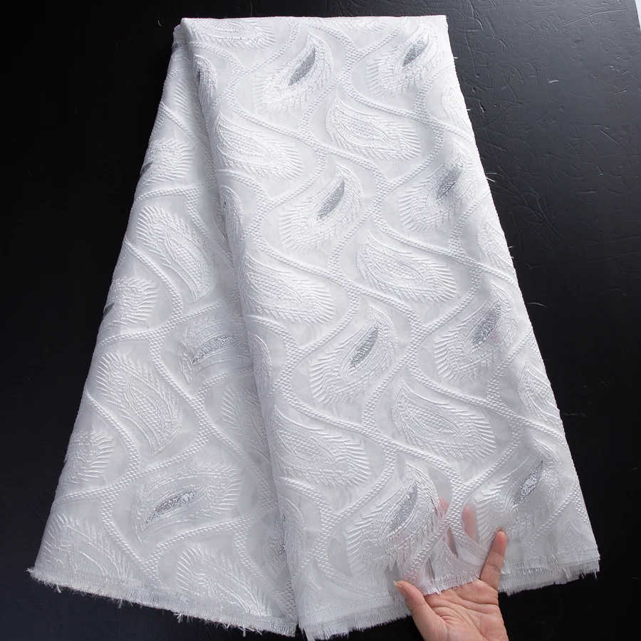 

Новинка 2024 года, африканская кружевная ткань, высокое качество, вышитое французское нигерийское кружево - подходит для различных вечеринок, S4425