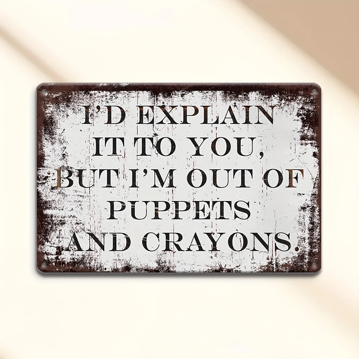 Vintage Iron Wall Sign 
