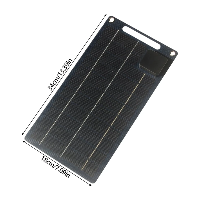 Thin Solar Propelled Device 10W USB Consistent Transportable for Multiple Devices