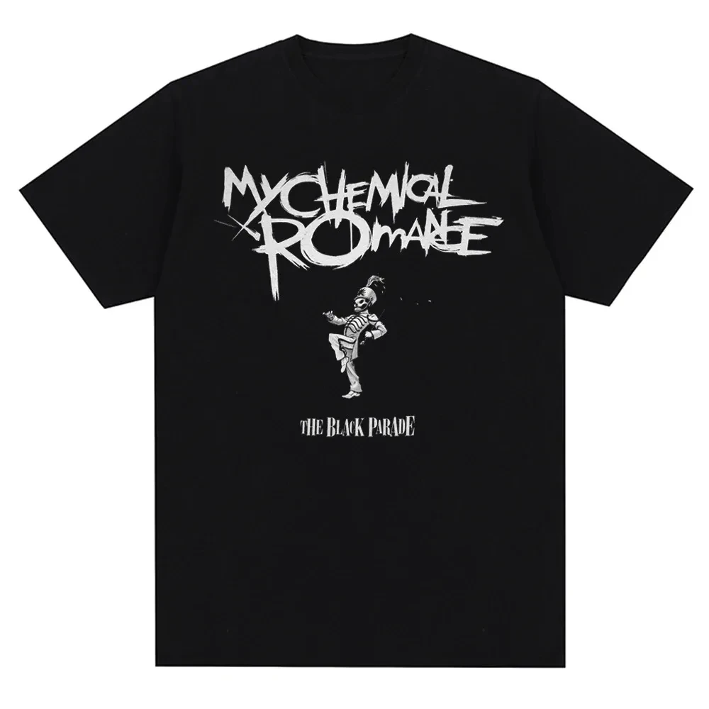 My Chemical Romance Mcr Band Men Women Cotton T-Shirt Printed T Shirt Casual Short Sleeve Tshirt Streetwear Trend Tee Tops 70216