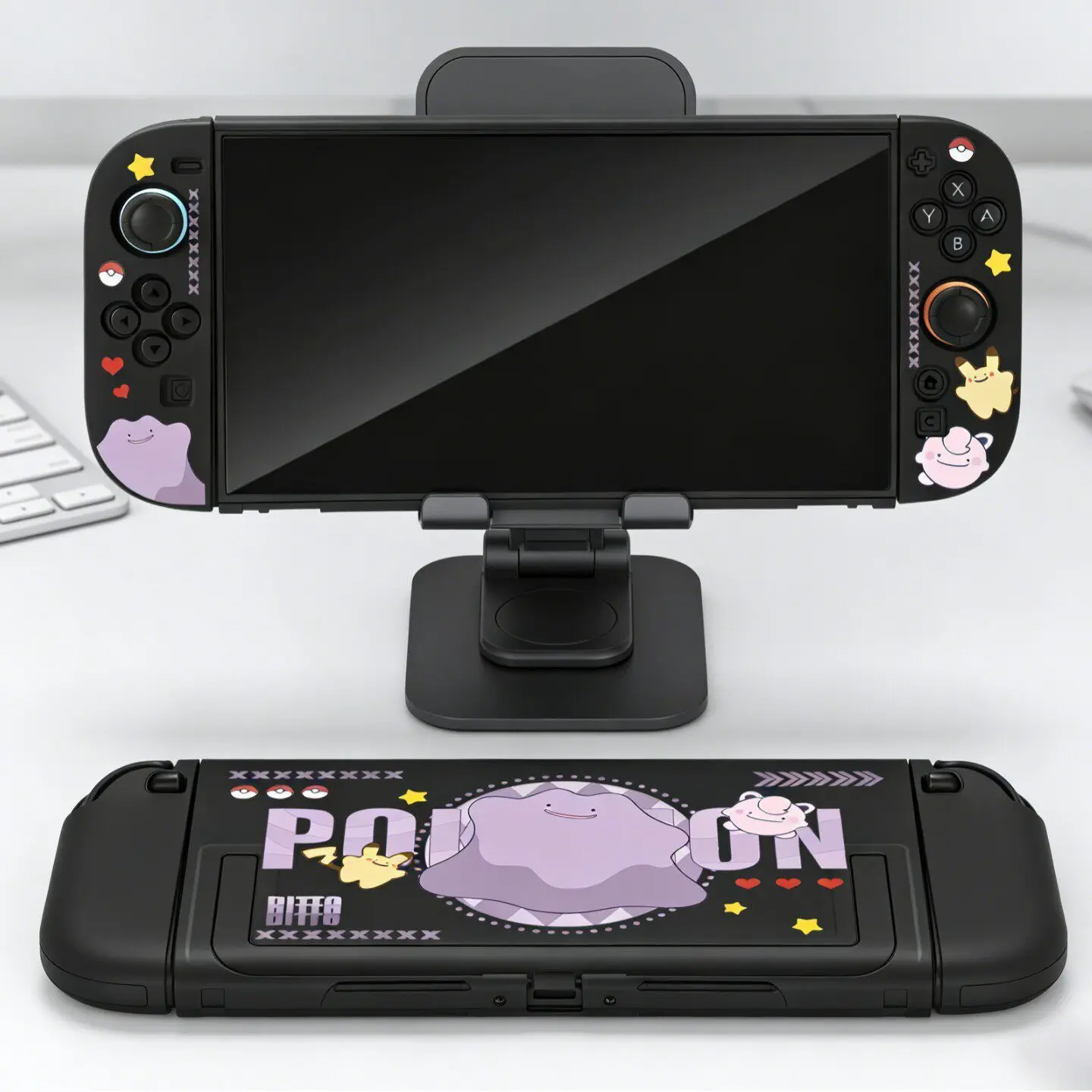 

Защитный чехол Ditto Switch 2 с защитой от царапин, приятный для кожи, с принтом, для взрослых любителей игр