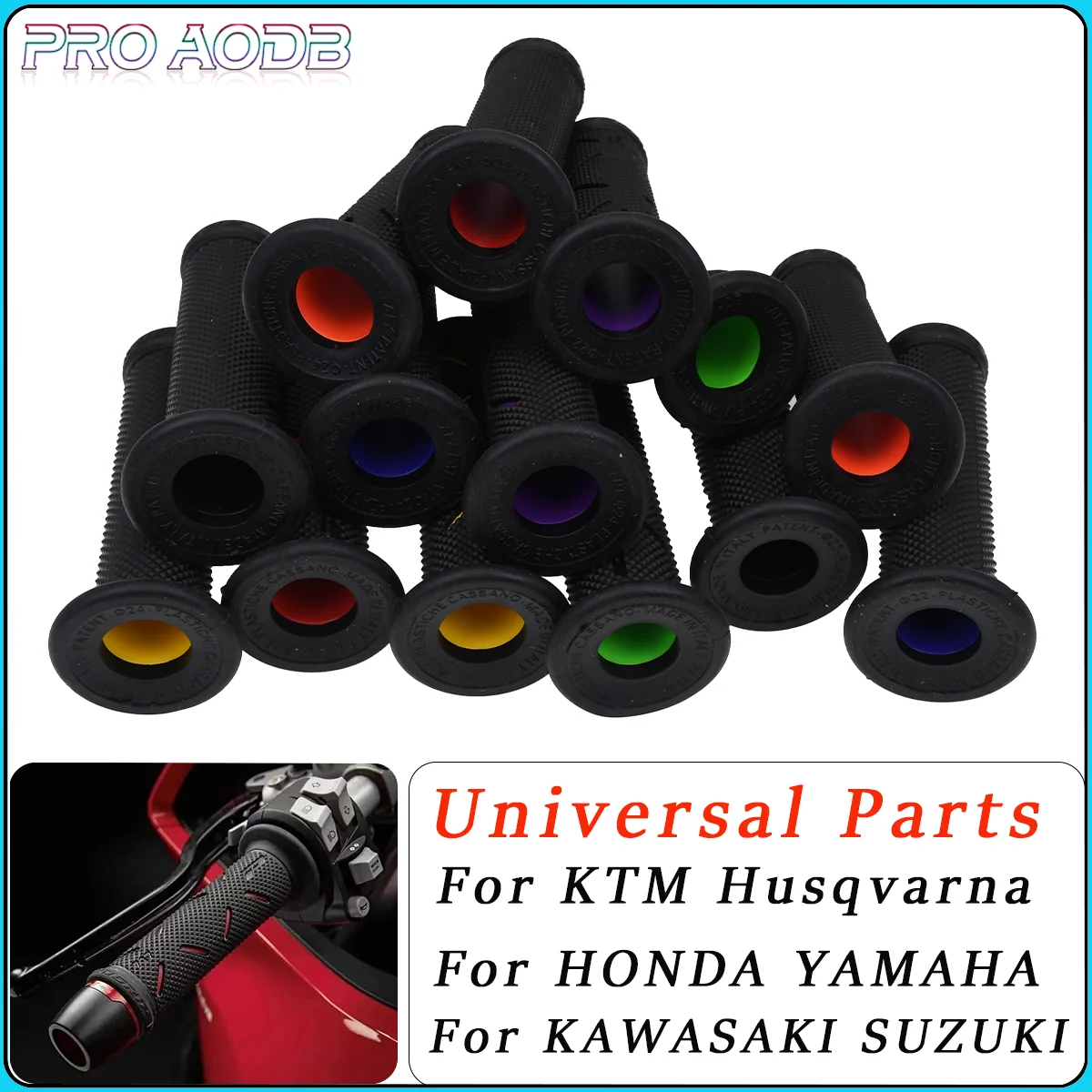 

Motorcycle MOTO-GP Universal Handle Bar Grips For All Motorcycles Scooters With 7/8"(22mm) Handlebar KTM YAMAHA HONDA KAWASAKI