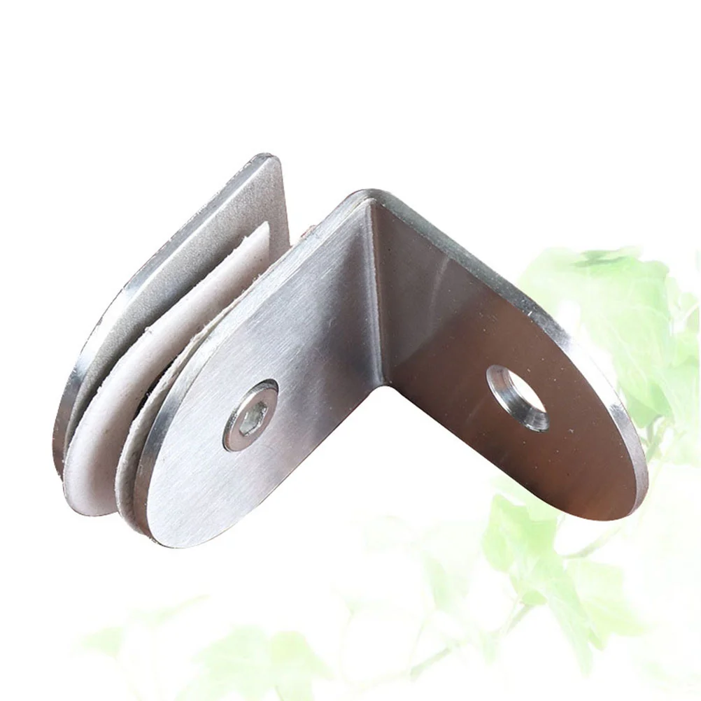 Glass Shower Threshold Water Barrier Threaded Broom Handle Bracket Holder for Window