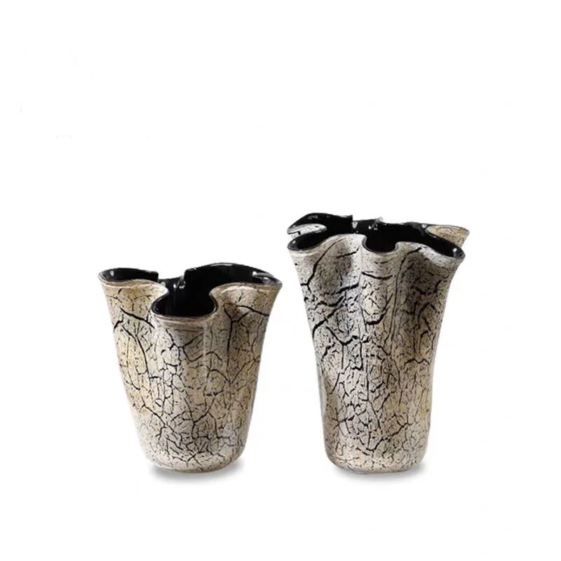 

Modern Chinese Luxury White Glazed Vase Decoration Home Flowers Senior Decorative Ornaments Creative Hotel Party Items Ornaments