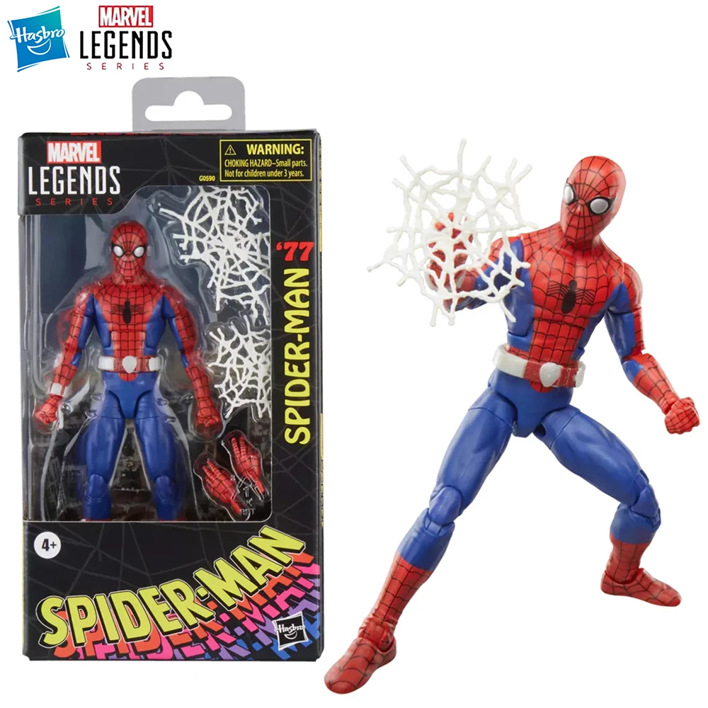 

[In-Stock] Hasbro Marvel Legends Series Spider-Man (1977) Nice Collectible 15cm Action Figure Model Ornament Toy Gifts