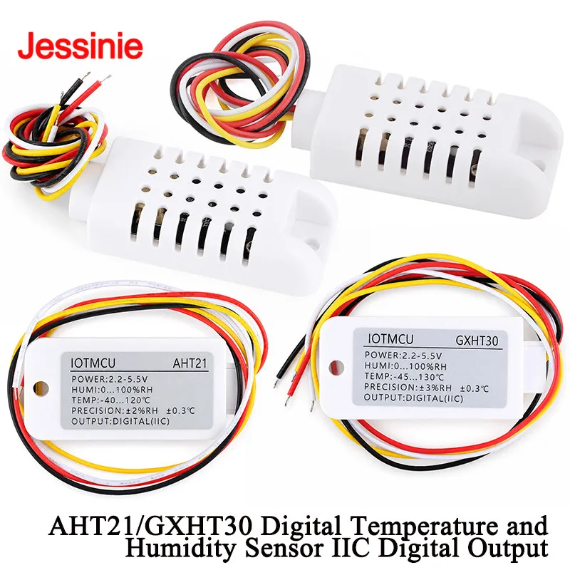 AHT21 GXHT30 Digital Temperature and Humidity Sensor IIC I2C Digital Signals Output Sensor Probe Switch Module 2.2-5.5V
