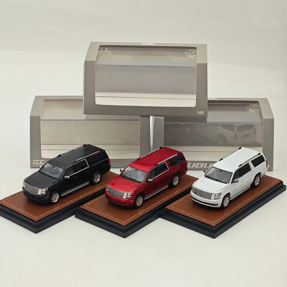 

GOC 1/64 Scale Suburban 2015 Full Sized SUV Diecast Metal Car Miniature Limited Collection Toy Vehicle Models
