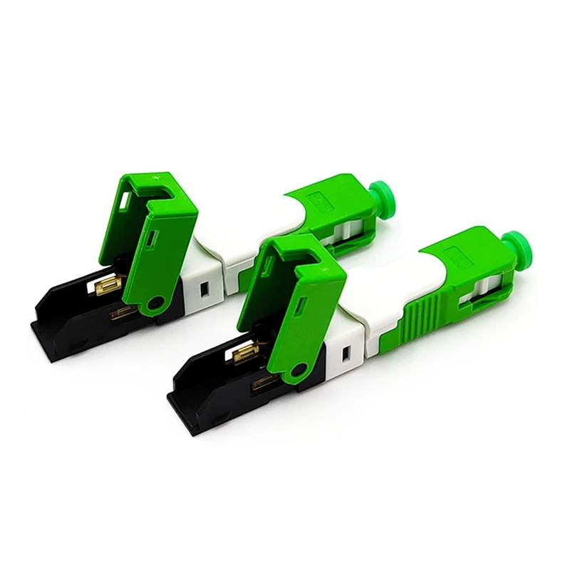 Sc/apc/upc, 10pcs, ftth esc250d, modo único, sm, conector rápido