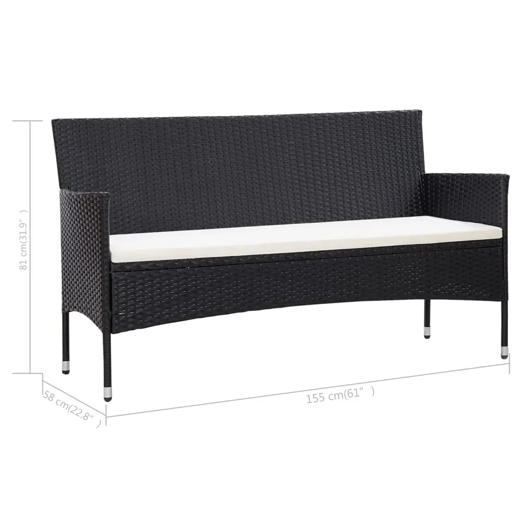 3-Seater Patio Sofa with Cushions,All-Weather,Patio Seating,Outdoor Couch,Outdoor Furniture,for Patio, Pool,, Customized