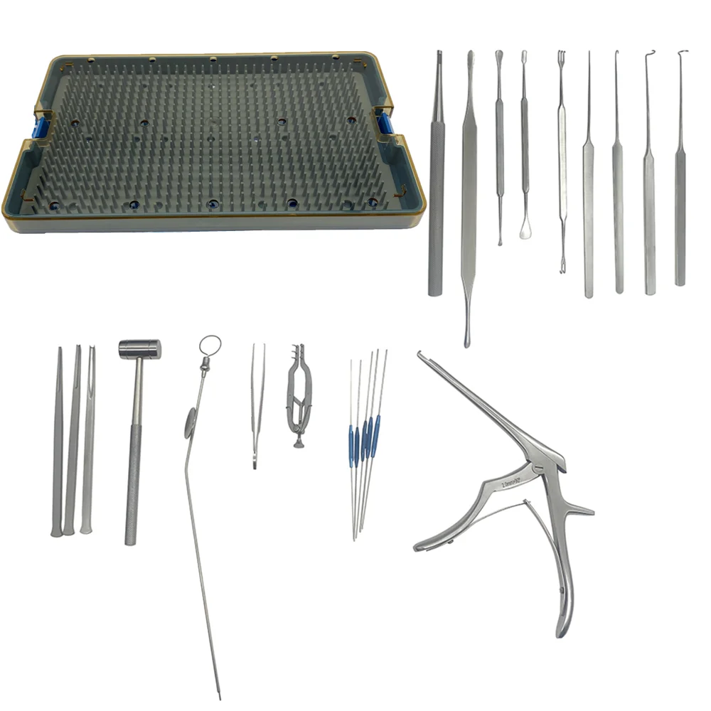 

Stainless Steel Lacrimal retractor surgery set with Sterilization Tray Autoclavable Ophthalmic Surgical Instrument