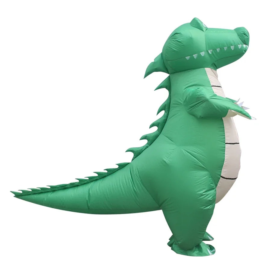 

2025 Cartoon Adult Crocodile Inflatable Costume Halloween Christmas Mascot Anime Party Cosplay Costume Dress Fancy Suits