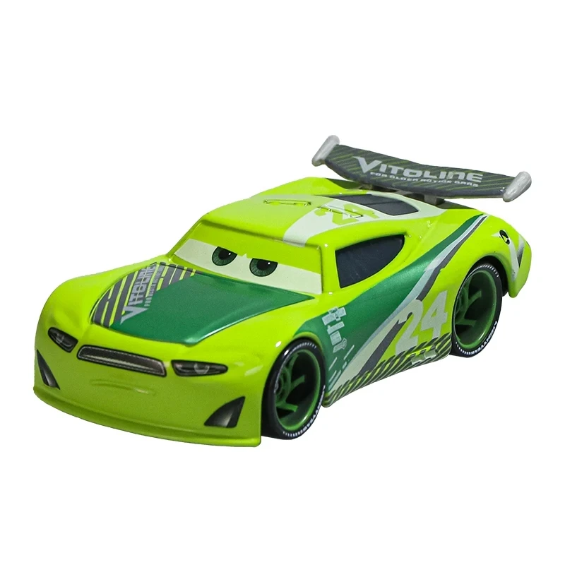 Disney-caja de almacenamiento portátil para niños, Cars Racers Raymond Jackson Storm rocket Lightning Mcqueen, Metal fundido a presión, regalo para