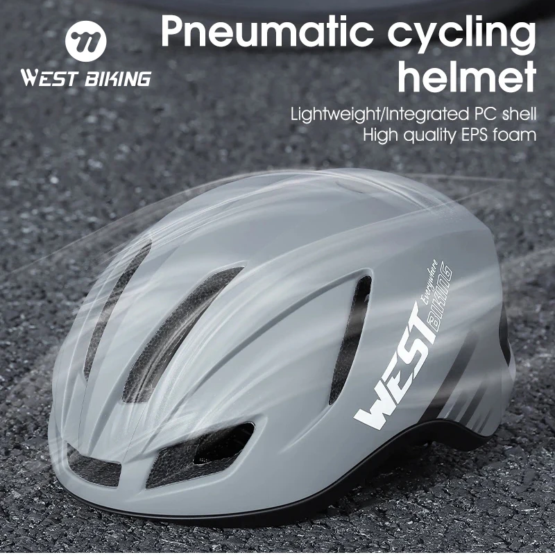 

WEST BIKING Ultralight Bicycle Helmet PC+EPS Integrated Molding Men Women Racing Cycling Helmet E-Bike Motorcycle Bike Helmet