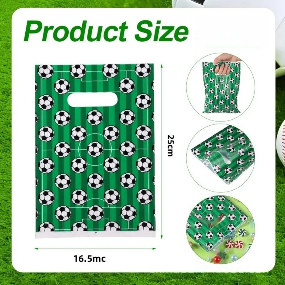 10-50 قطعة 16X25cm كرة القدم موضوع حفلة هدية حمل حقيبة للمدرسة الرياضة كرة القدم لعبة كرنفال وجبات خفيفة الحلوى الحلوى شنطة هدايا #2
