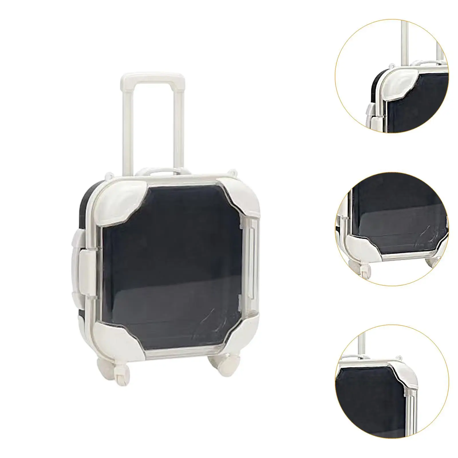 人形旅行スーツケースミニトロリー荷物ファッション透明カバーキャンディーボックス