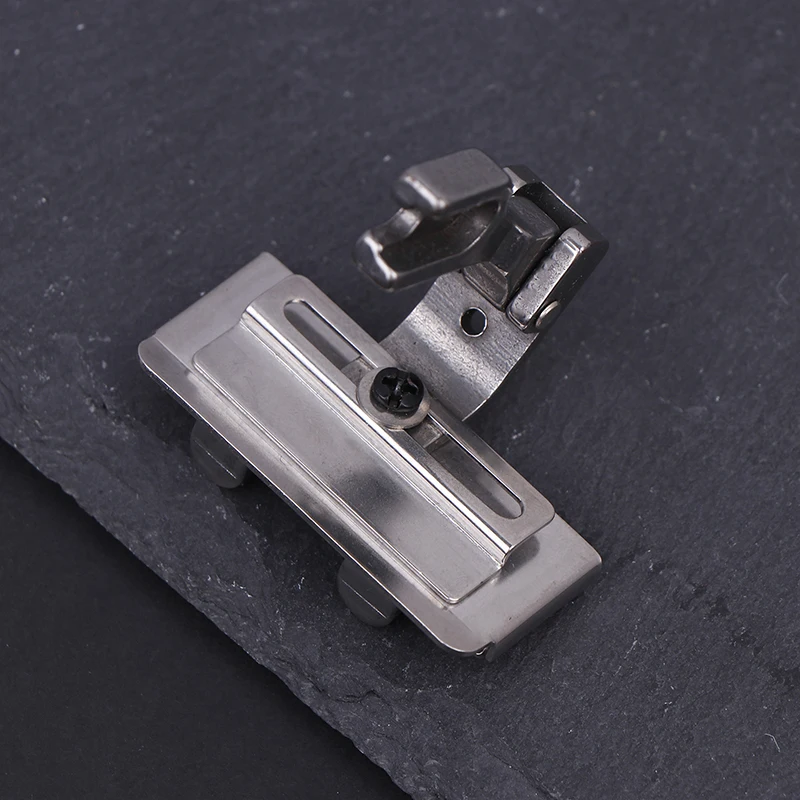 1Pc S10A Left Right Adjustable Tape Guide Presser Foot For Connect Lace Elastic Webbing Industrial Sewing Machine Accessories