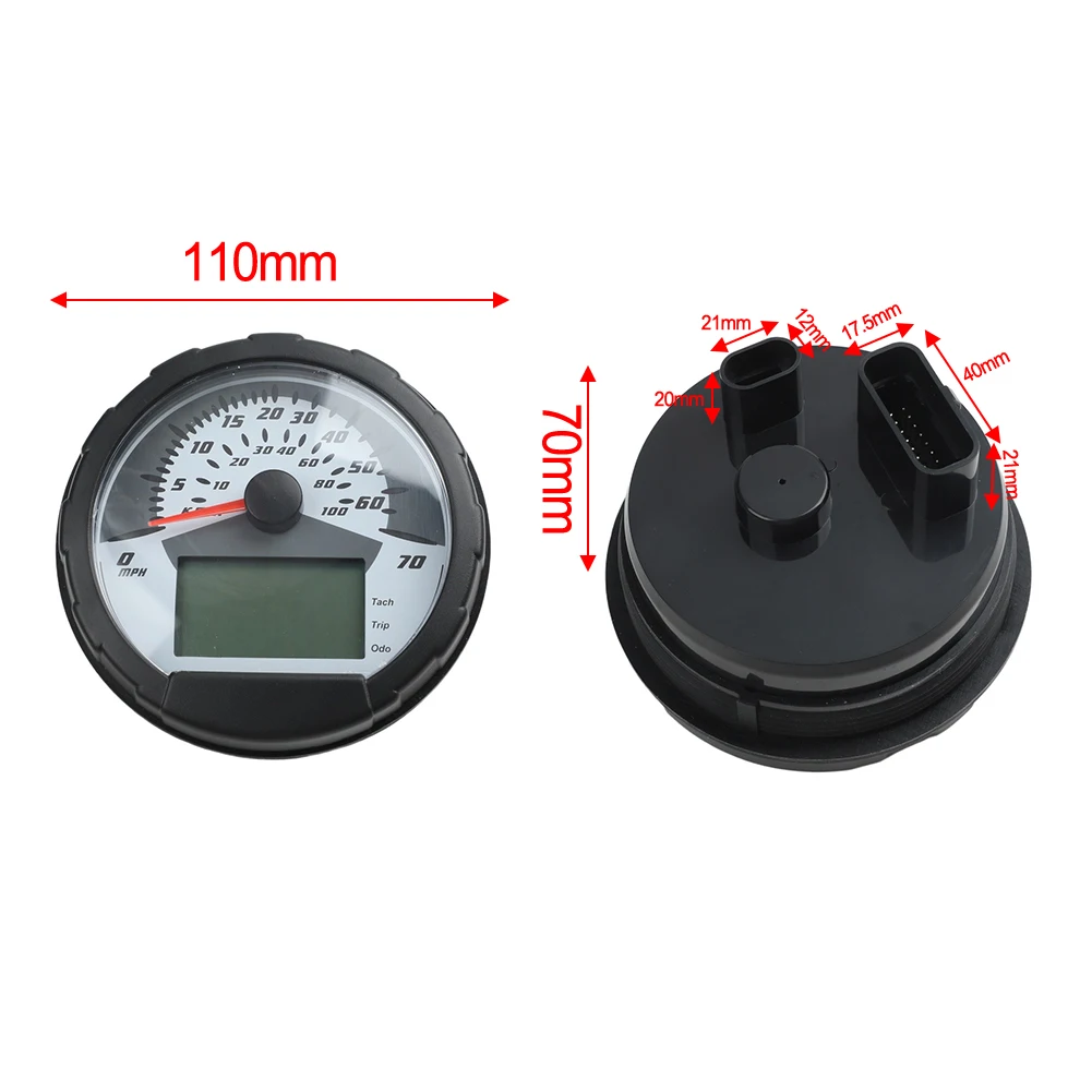 for atv Dashboard Repair Black for atv Speedometer Multi Function Speedometer Instrument Cluster For Polaris ATP 500 HO