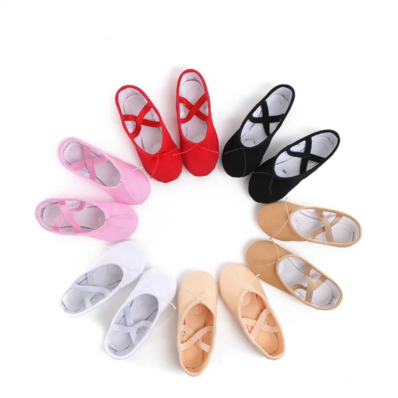 Women\'s Performa Dance Shoe Ballet Flats for Women Canvas Ballet Shoes Ballet Slippers Shoes Split Sole Yoga Dance Shoes