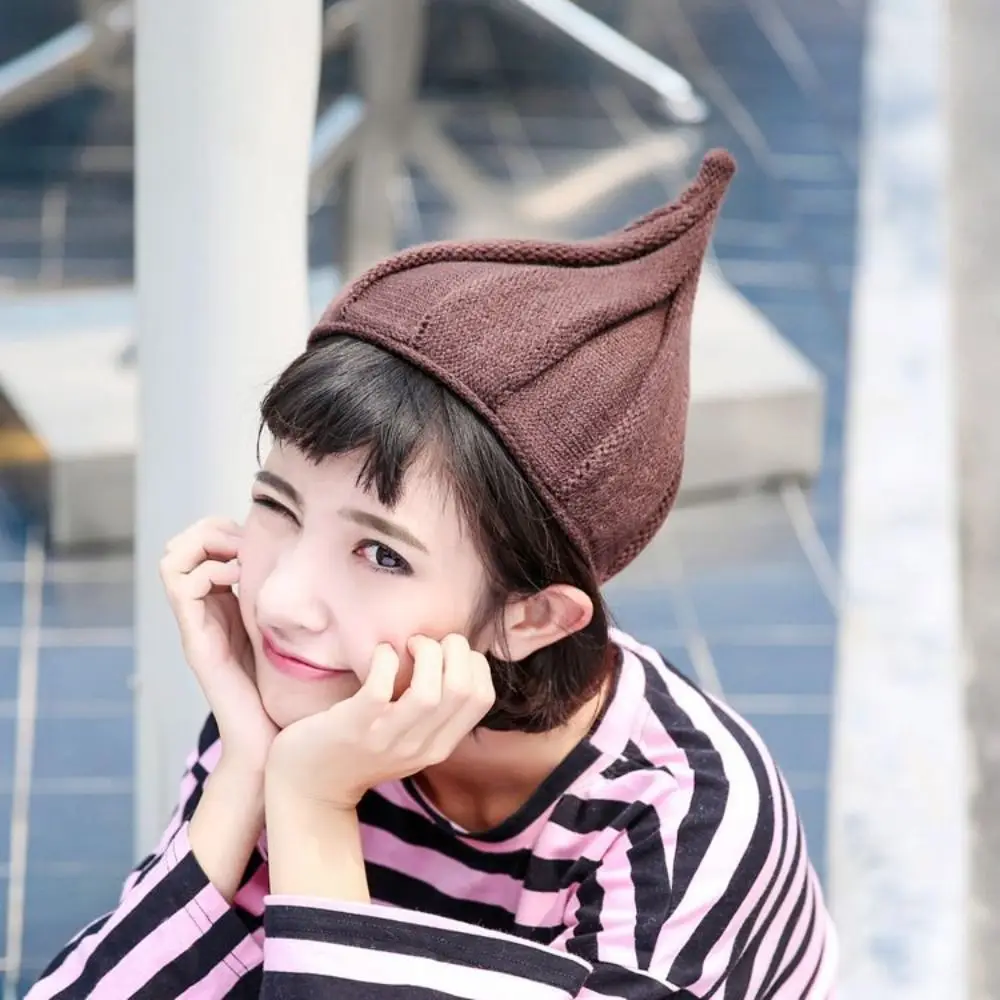 الهيب هوب نمط الملتوية زهرة المرأة متماسكة قبعة فضفاضة تناسب قبعة صغيرة عادية بلون الشارع موضة الثلوج قبعات التزلج الخريف الشتاء #2