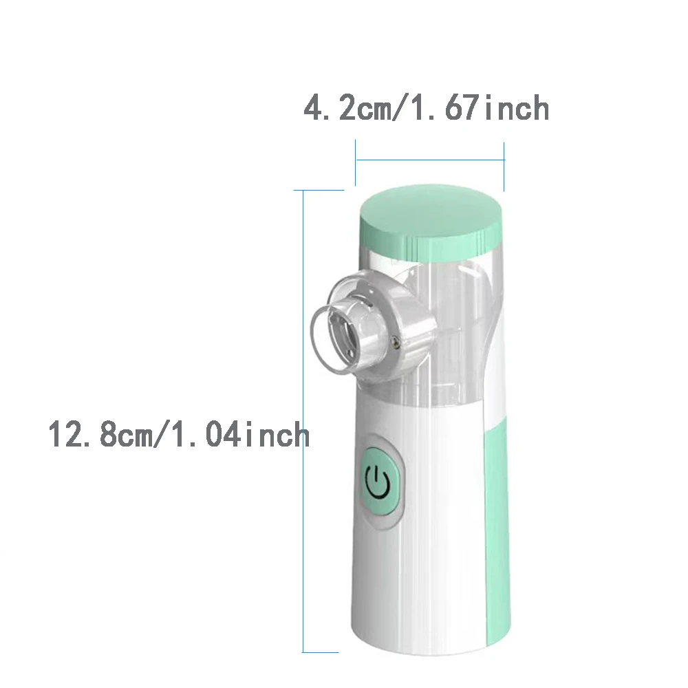 Mini Medical Nebulizer Handheld Nebulizers Ultrasonic Atomizers Portable Mute Asthma Inhaler for Adults Children Nebulizador