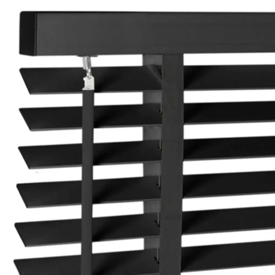 

2" Cordless Solid Wood Blinds for Indoor Window, Real Wooden Blackout Blinds Horizontal Shutters, Easy to Install for Home Inte
