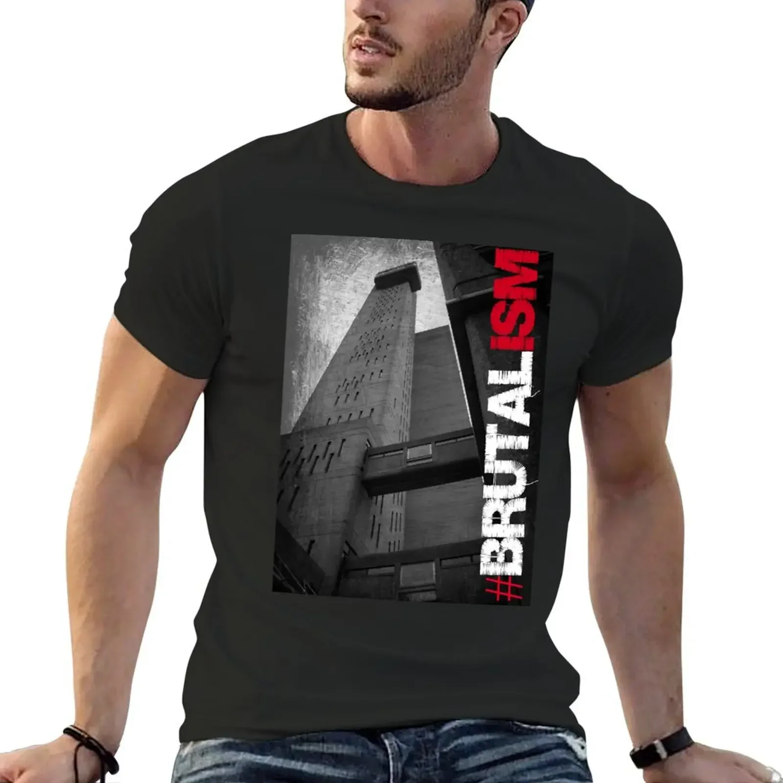 Brutalism #1 T-Shirt customs vintage graphic tee Blouse aesthetic clothes plus size men clothing