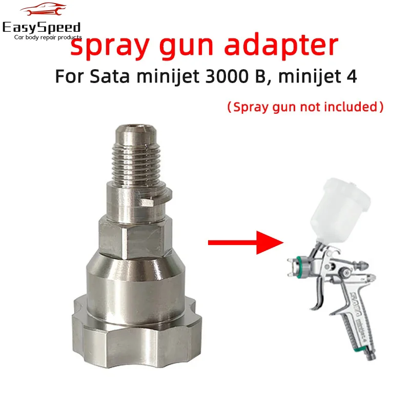 Quick connector suitable Sata spray gun minijet 4 / 3000B adapter car paint gun Cup 10 mm * 1.0mm for disposable measuring cup