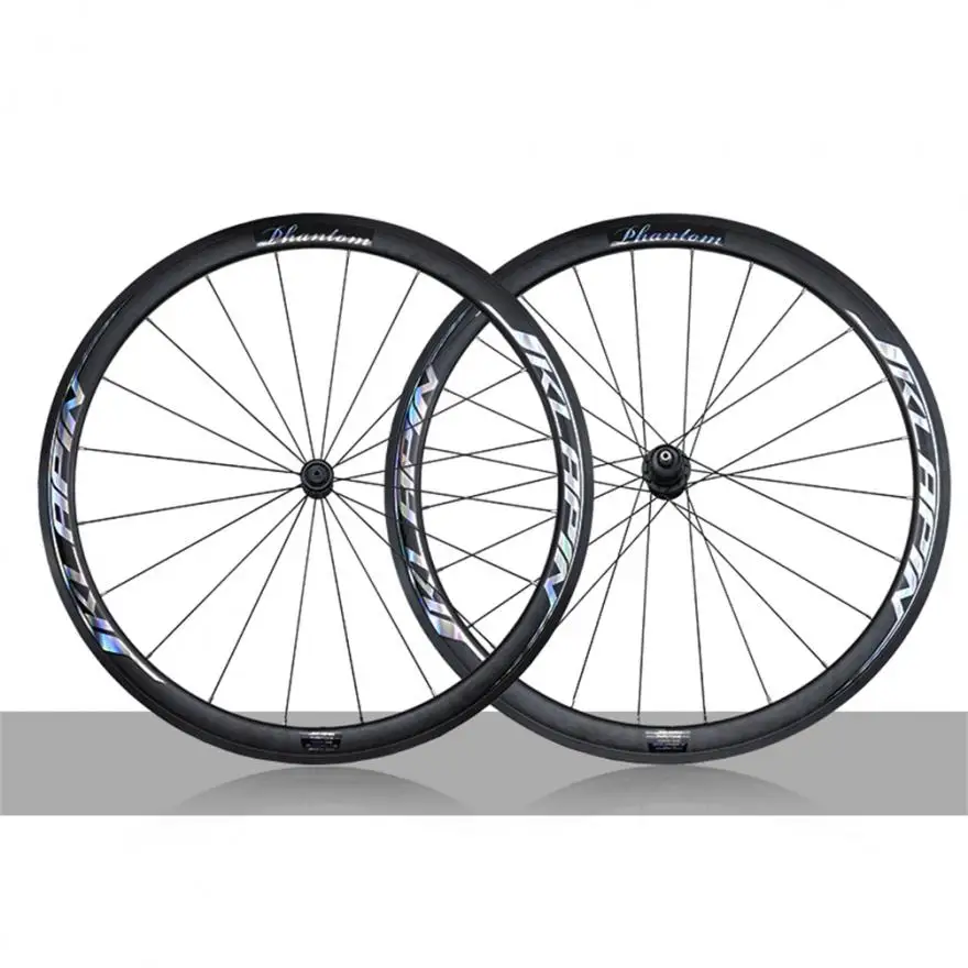 JKLapin 700C Carbon Fibre 12Speed Bend Spokes QR Thru Axle Wheels Colorful 35 38 42MM Disc Brake 135 142 MM Wheelset