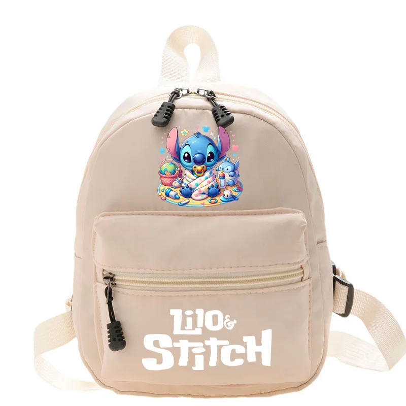 Disney-Mini Mochila De Lilo & Stitch para mujer, bolso escolar para adolescentes, bolso de hombro informal, mochila de almacenamiento de viaje