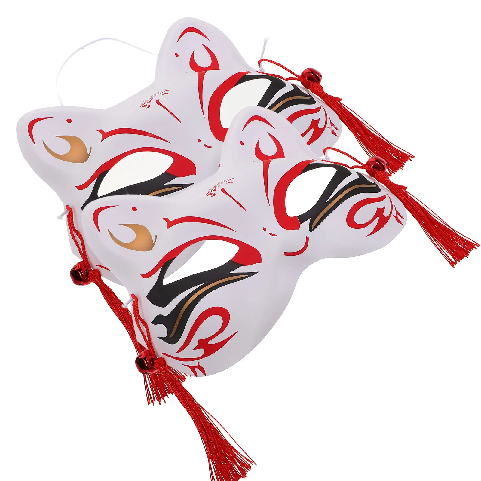 

2PCS Half Masks Fox # Cosplay Party Stage Festival Party Accessories Decorative Accessories Reusable
