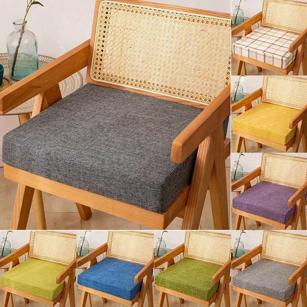

Memory Foam Cushion Square Sponge Seat Mat Solid Color Non-Slip Seat Cushion Chair Back Cushion Dual-Use Soft Protect Hips Mats