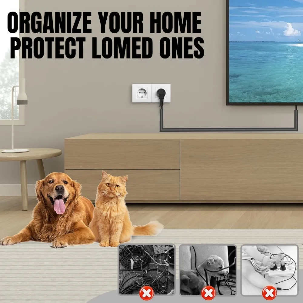 1/2/3m Floor Cable Cover Self-Adhesive Cable Anti Extrusion Extension Wiring Duct Protector Wire Organizer for Floor Desk & Wall