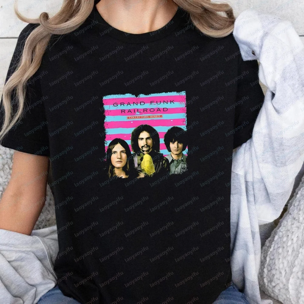 Korean-style Review of Men's Clothing - Grand Funk Railroad Short-sleeved Men's and Women's Shirts - Comfortable T-shirts