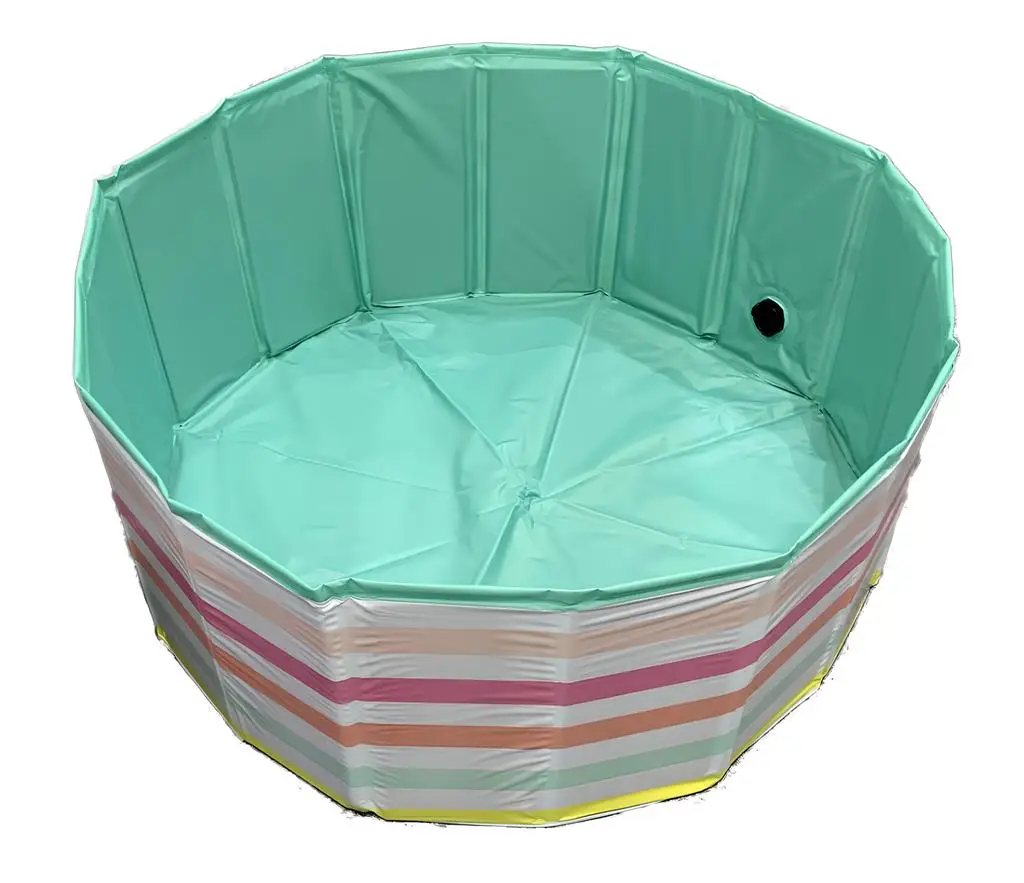 1.6m Foldable Dog Swimming Pool Kids Ball Pool Indoor Outdoor Summer Cool Bath Wash Pools 80-160cm Portable Pet Baby Bathing Tub