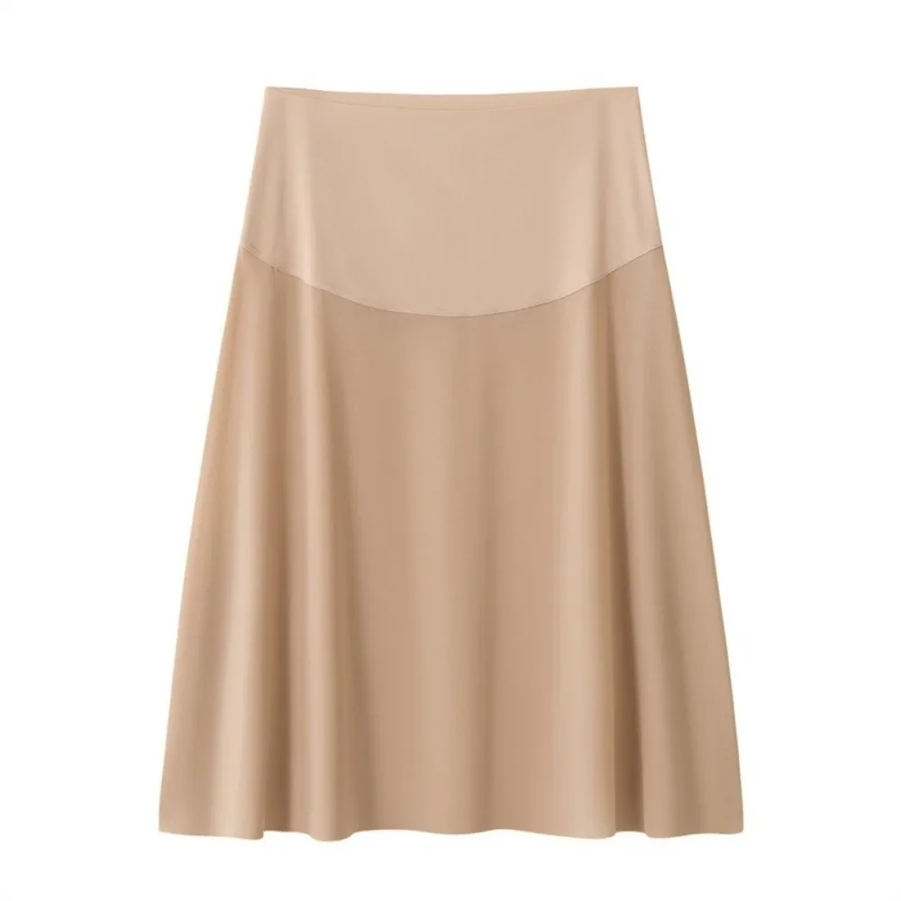 High Waist Half Slip Skirt Seamless Ultra Thin Seamless Slip Skirt Anti-See-Through Breathable Underskirt Liner Dance Costume