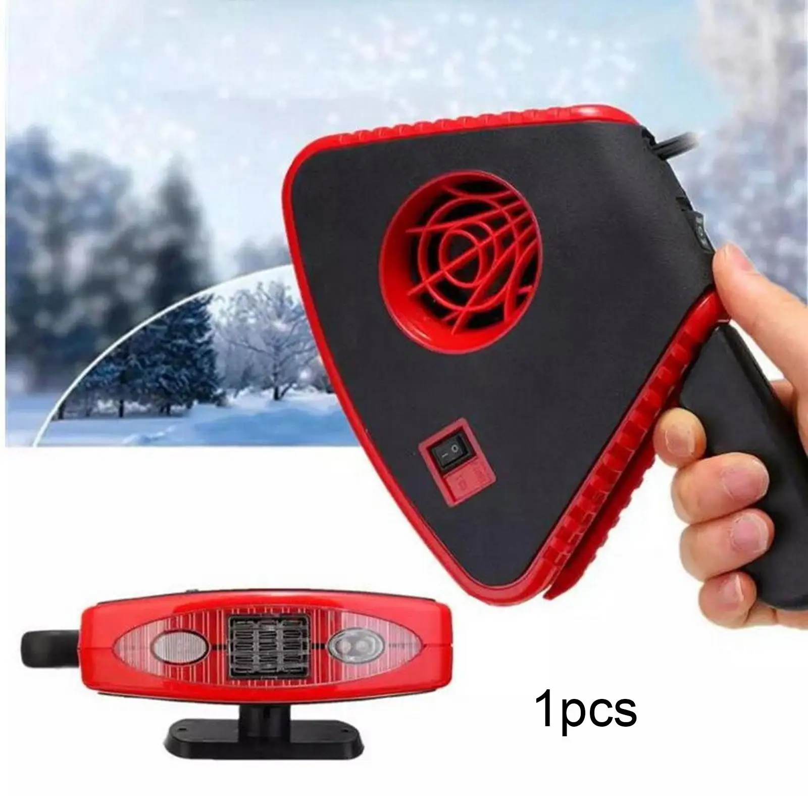 12V Car Heater Fan Windscreen Defogger Window Defroster Plug and Play 360 Degree